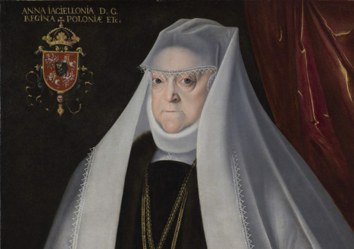 Portret królowej Anny Jagiellonki w białym welonie