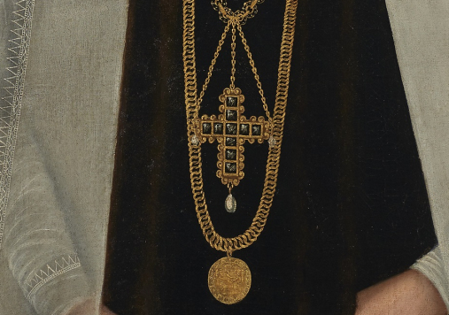 Portret królowej Anny Jagiellonki w białym welonie